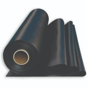 EPDM roofing material rolls ready for flat roof installation