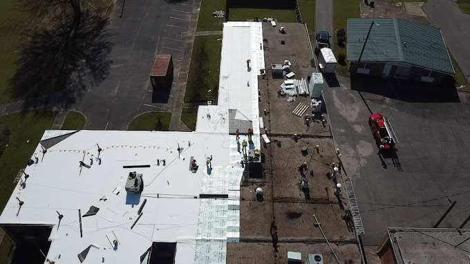 Single-ply membrane roofing by Absolute Roofing Services