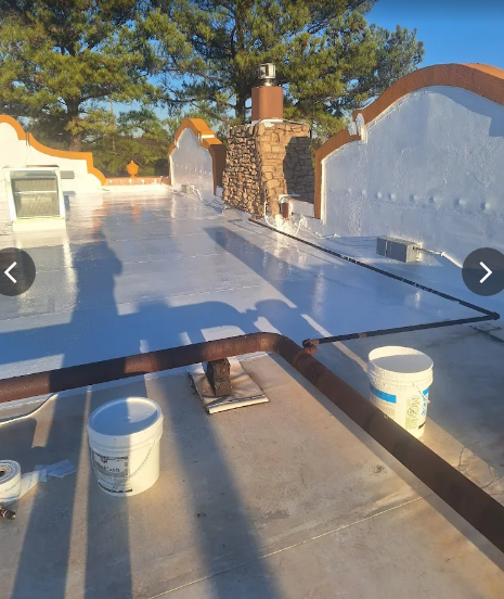 A roof after getting maintenance